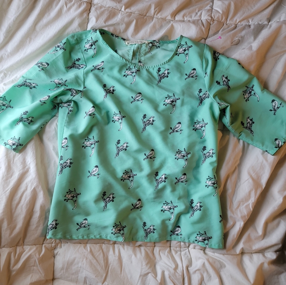 Sugarhill Boutique Bird blouse size 4